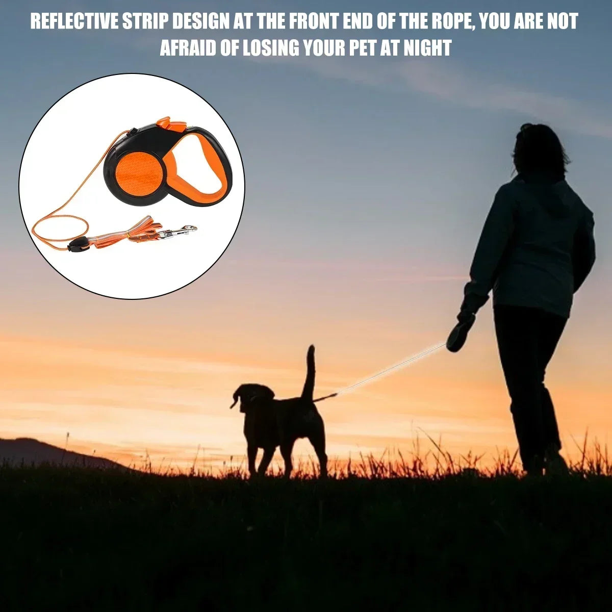 8M Retractable Lead Heavy Duty Pet Walking Leash