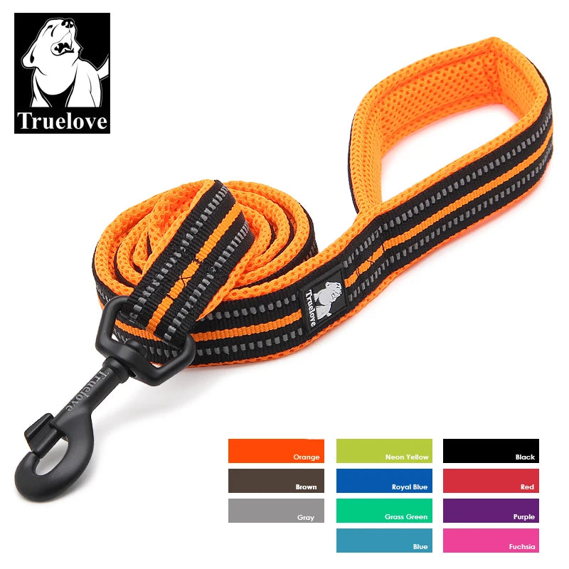 Truelove Soft Reflective Nylon Mesh Padded Pet Training Leash
