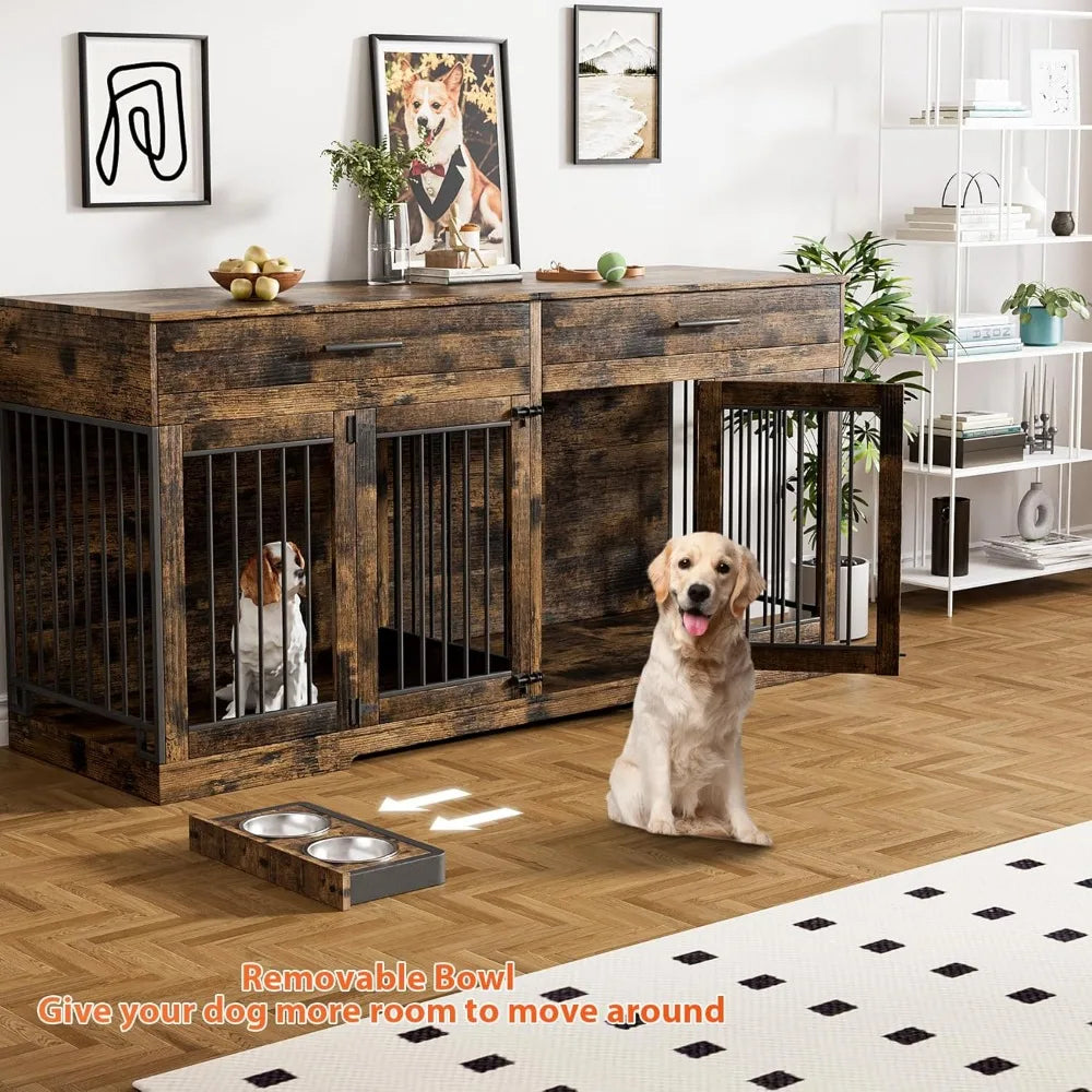 Double Dog Kennel Indoor Furniture