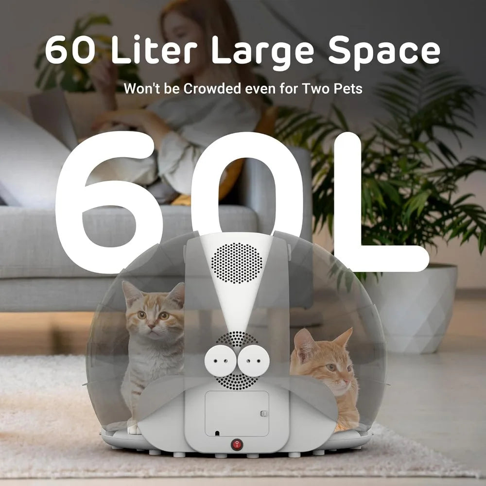 Automatic Pet hair dryer box, 360° airflow,temperature control