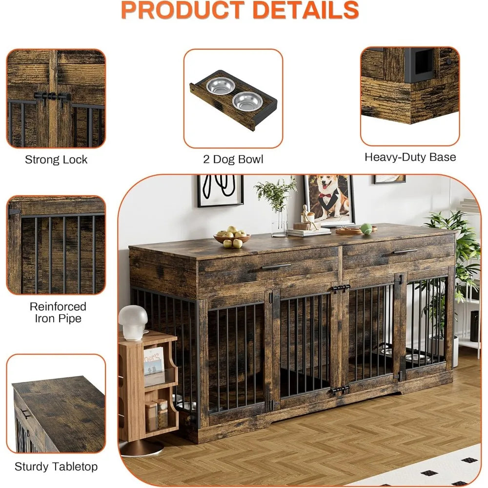 Double Dog Kennel Indoor Furniture
