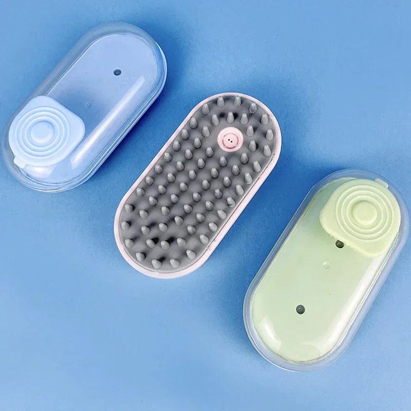 Pet Shampoo Soothing Massage Bath Brush
