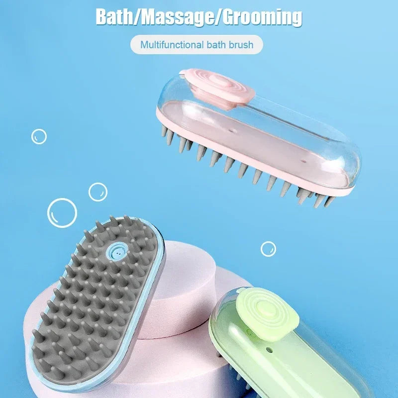 Pet Shampoo Soothing Massage Bath Brush