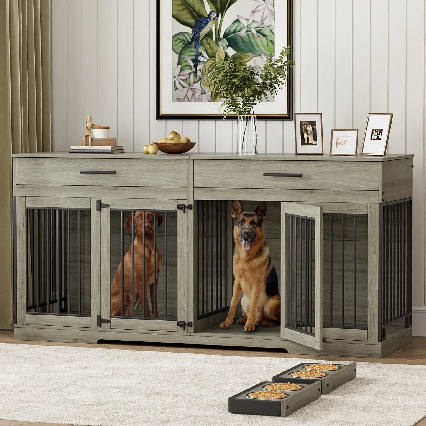 Double Dog Kennel Indoor Furniture