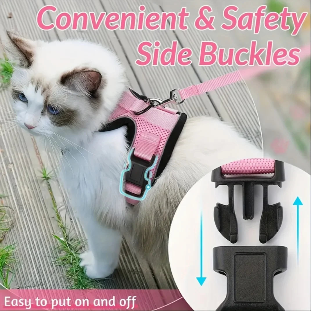 Non-Slip Leash Vest Pet Chest Carrier