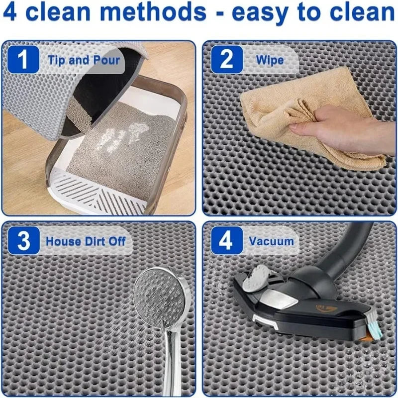Waterproof Double Layer Washable Litter Box Mat