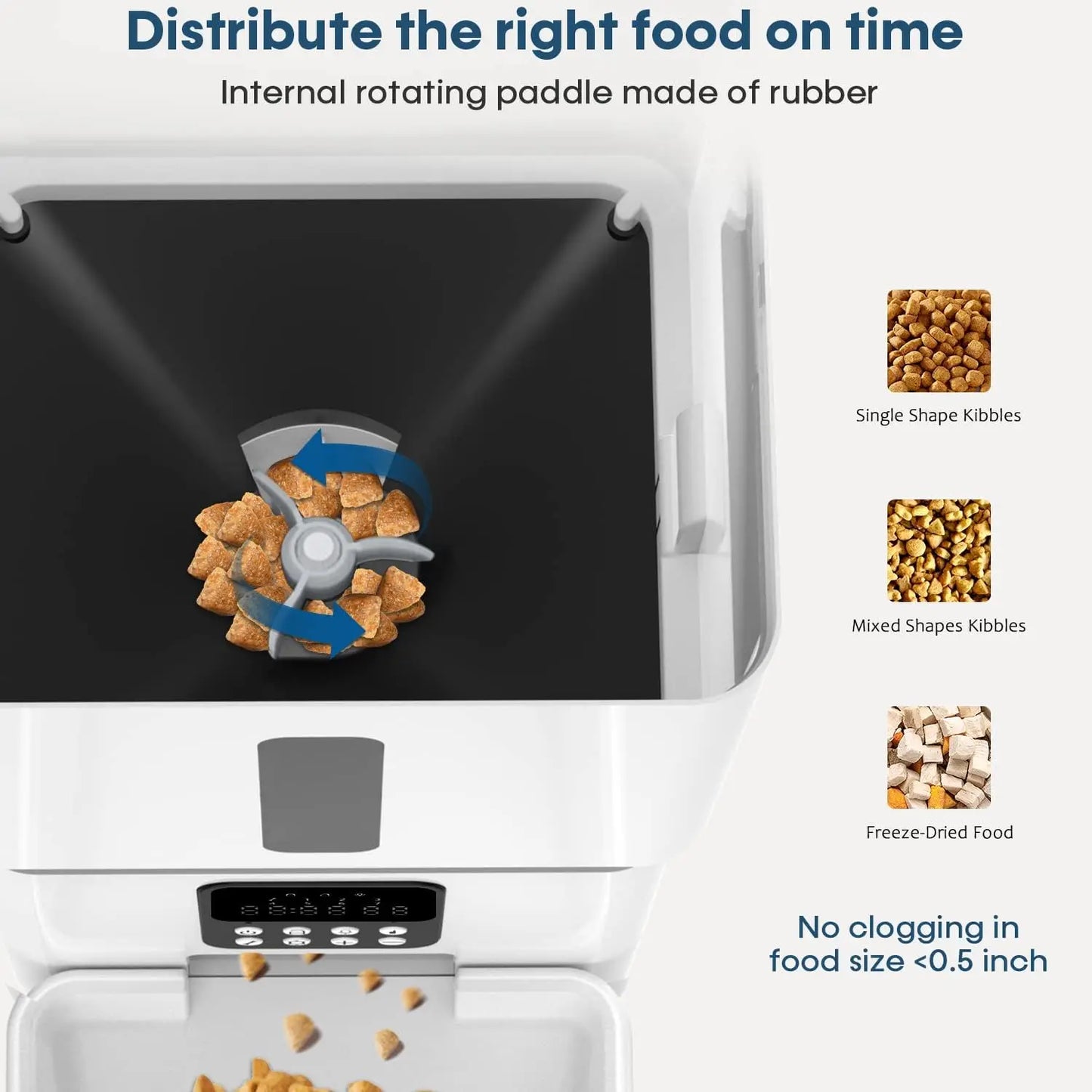 Easy Setup Automatic Large Capacity Pet Food Dispenser