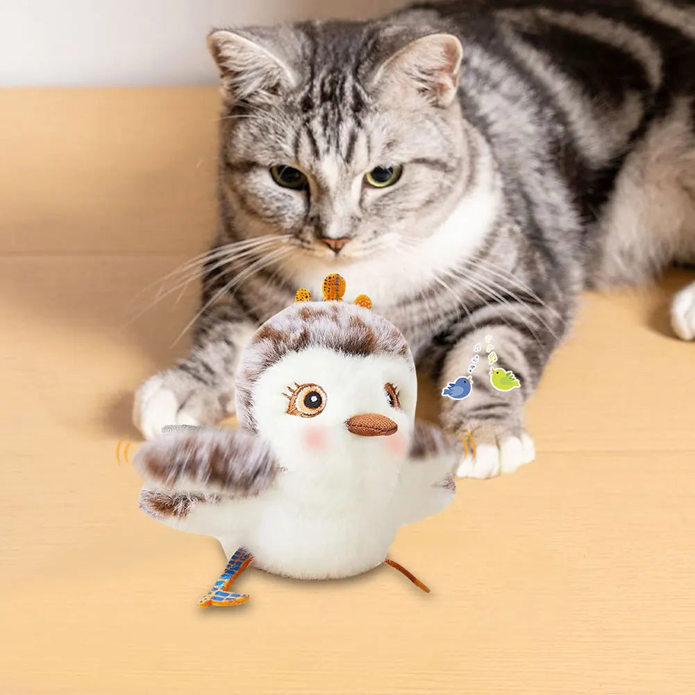 Simulation Flying Bird Interactive Cat Toys