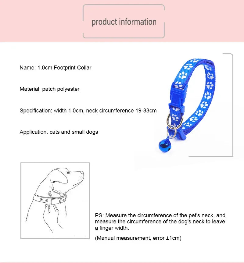 1Pc Colorful Pet Collar