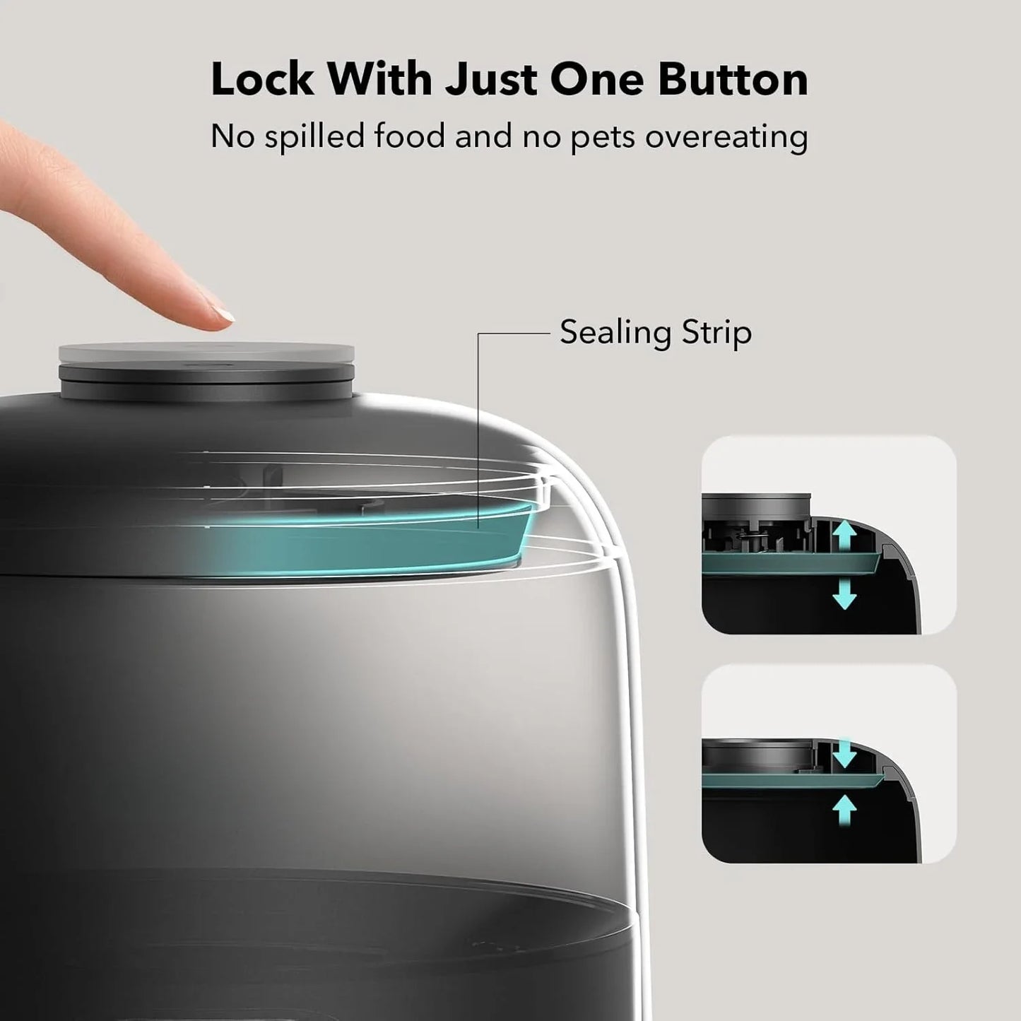Battery-Operated AIR Timed Pet Food Dispenser