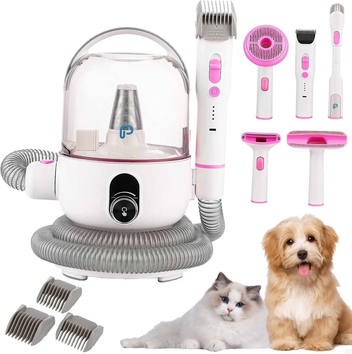 Multi-Functional Pet Hair Vacuum Groomer