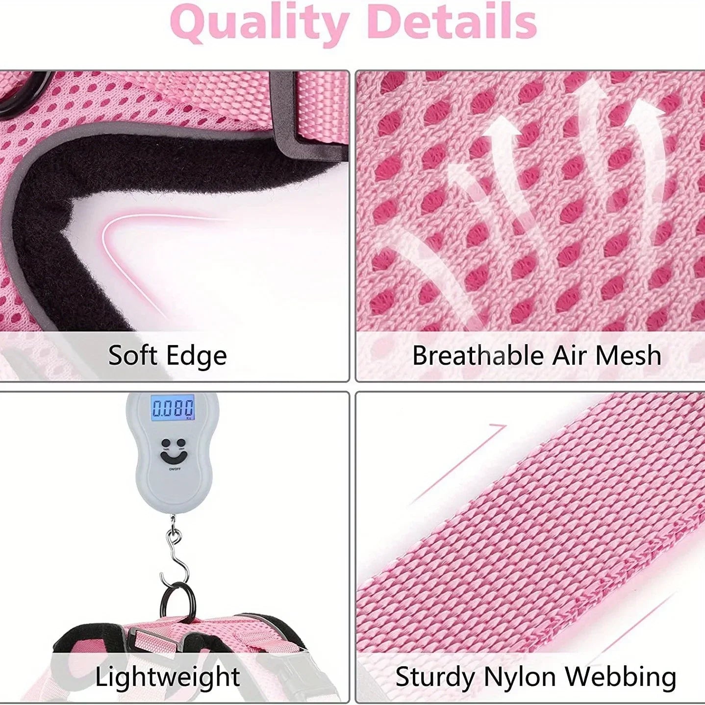 Non-Slip Leash Vest Pet Chest Carrier