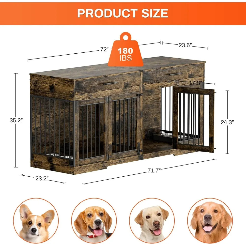 Double Dog Kennel Indoor Furniture