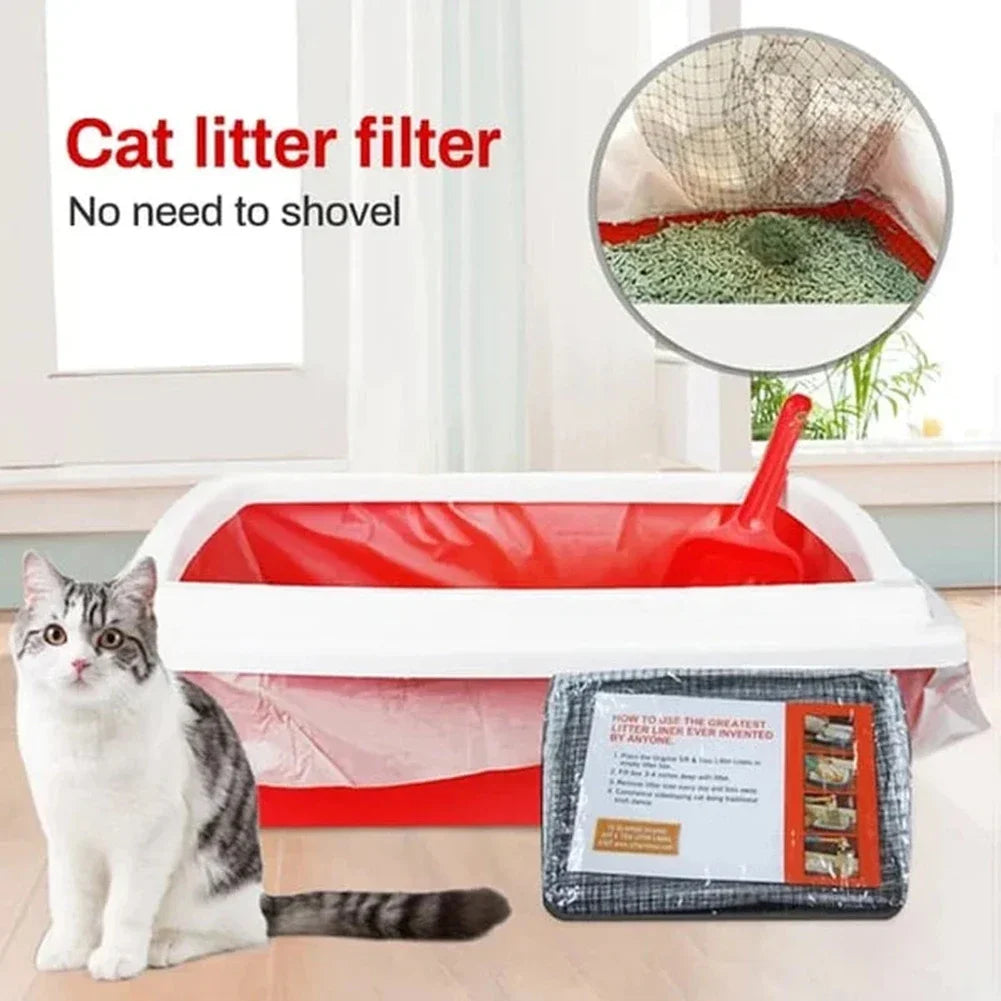 Easy Cleaning, Large/Small Mesh Cat Litters Liners