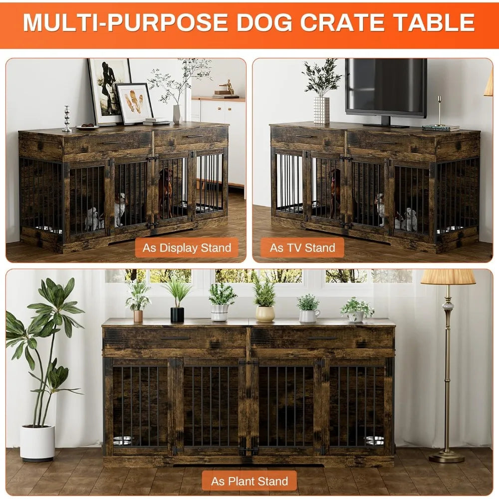 Double Dog Kennel Indoor Furniture