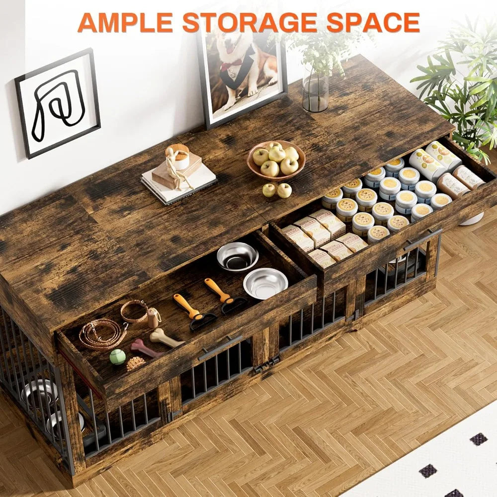 Double Dog Kennel Indoor Furniture