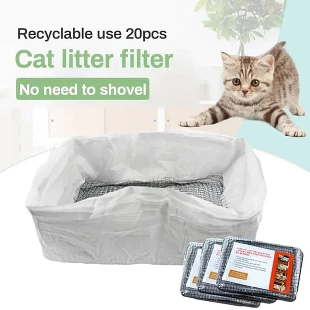 Easy Cleaning, Large/Small Mesh Cat Litters Liners