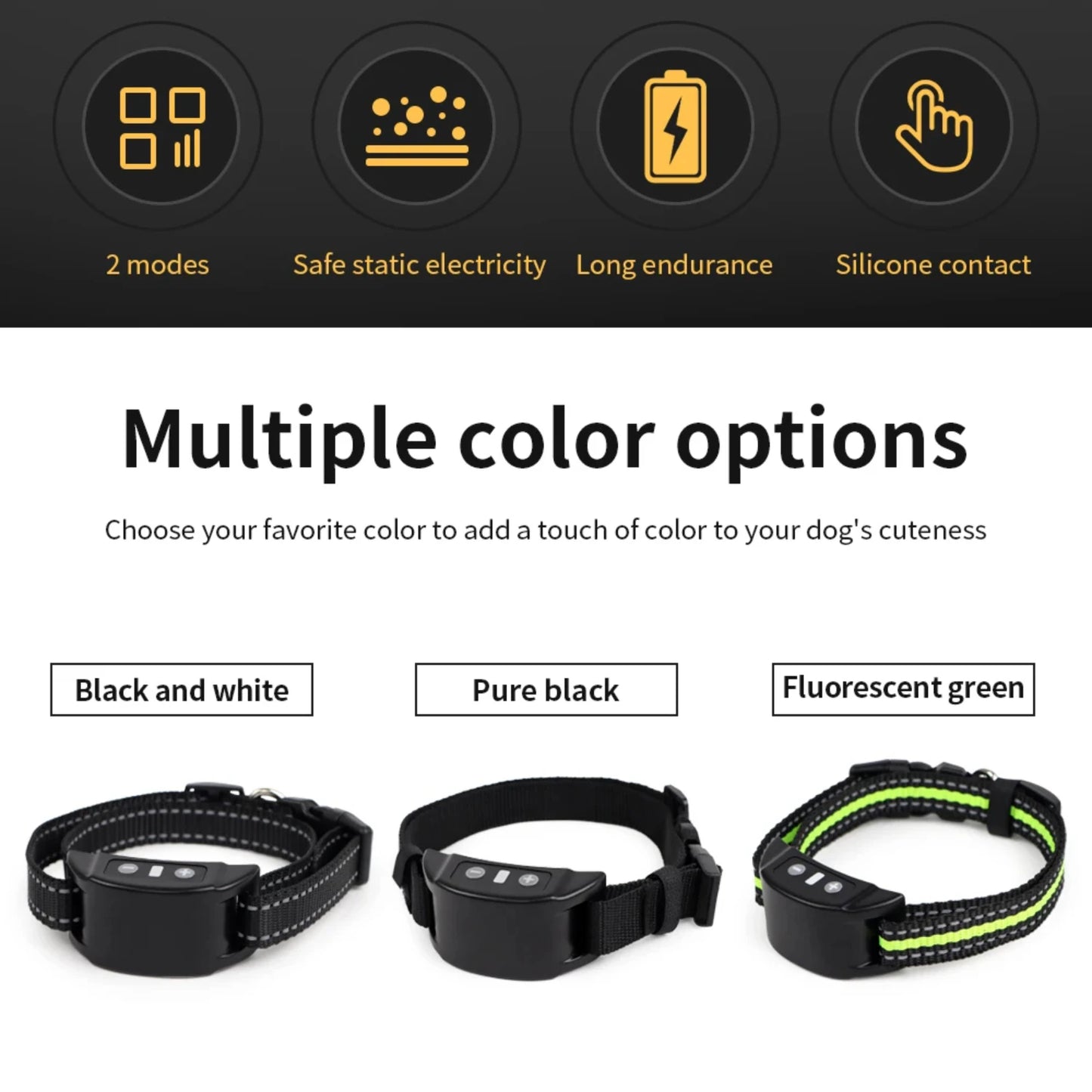Anti-Bark USB Rechargeable Safety Training Collar