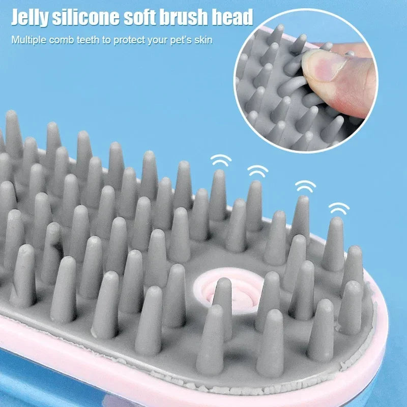 Pet Shampoo Soothing Massage Bath Brush