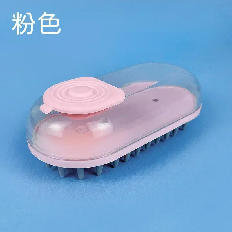 Pet Shampoo Soothing Massage Bath Brush