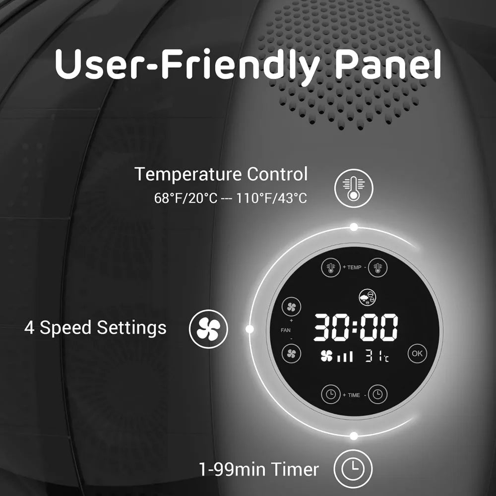 Automatic Pet hair dryer box, 360° airflow,temperature control