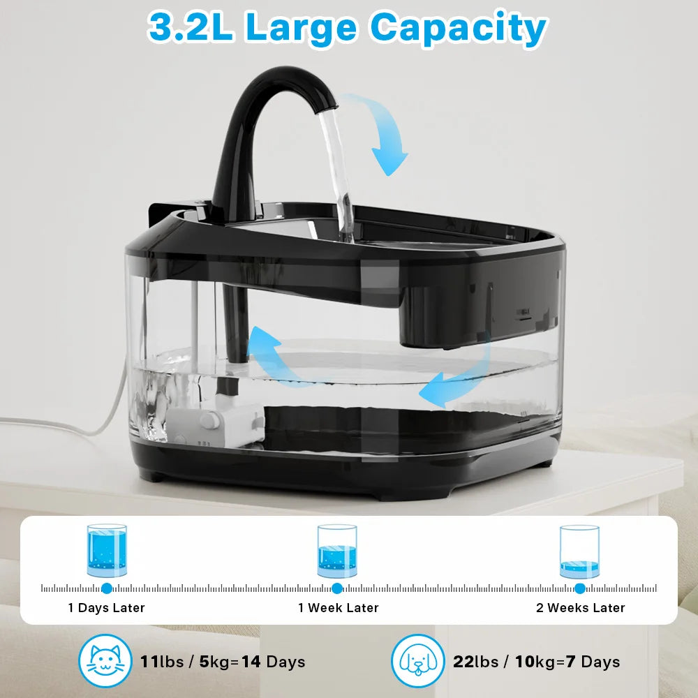 4.5L Large Capacity Automatic Pet Water Dispenser Low Noise