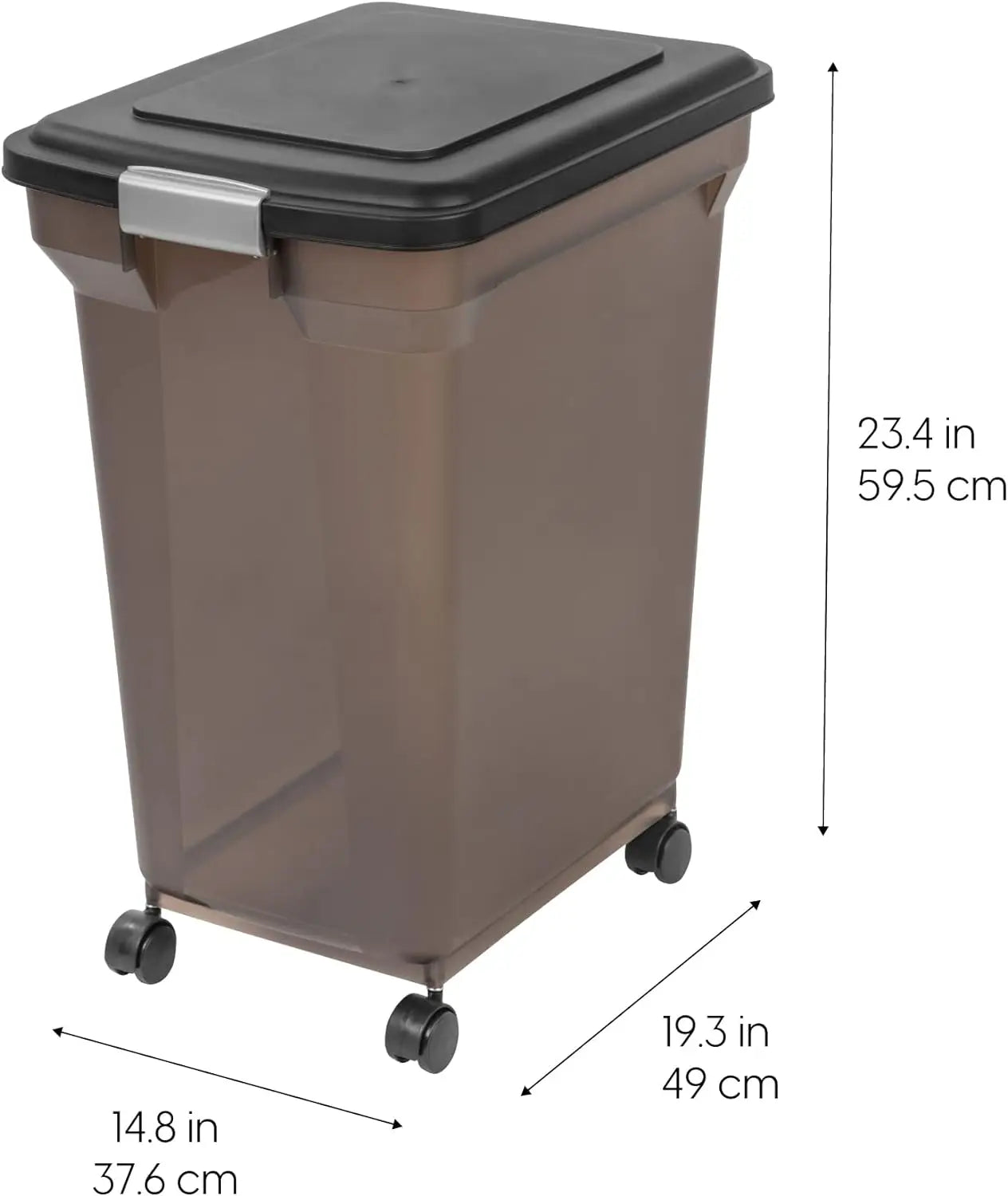 58 Lbs / 67 Qt WeatherPro Airtight Pet Food Storage Container
